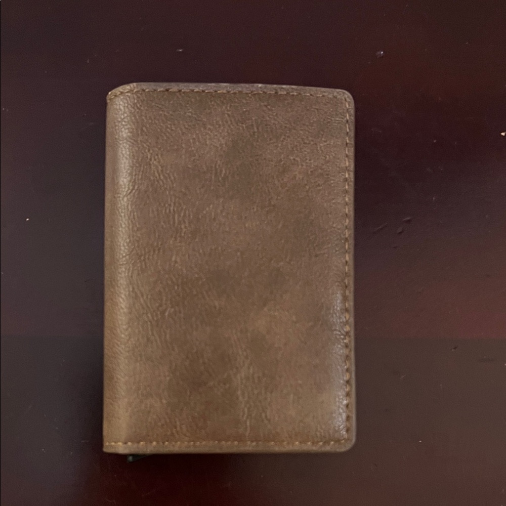 Brown Faux Leather Wallet